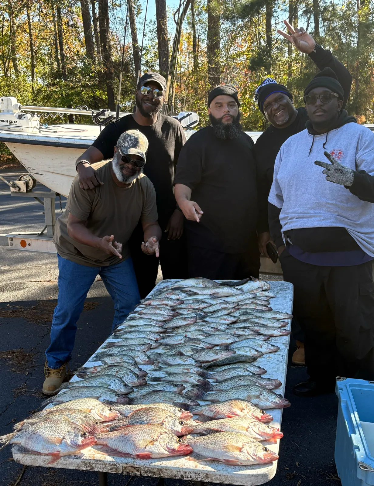 4 people fishing in GA