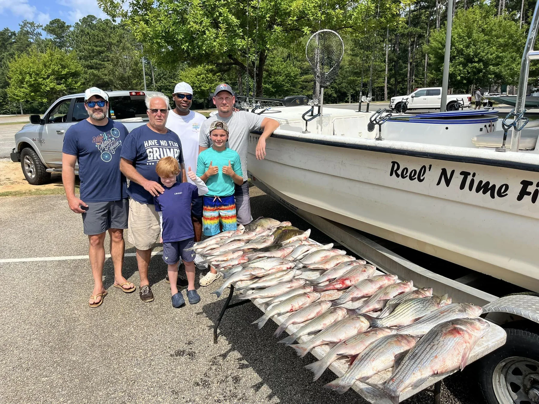 Striped Bass fishing report on Clarks Hill Lake