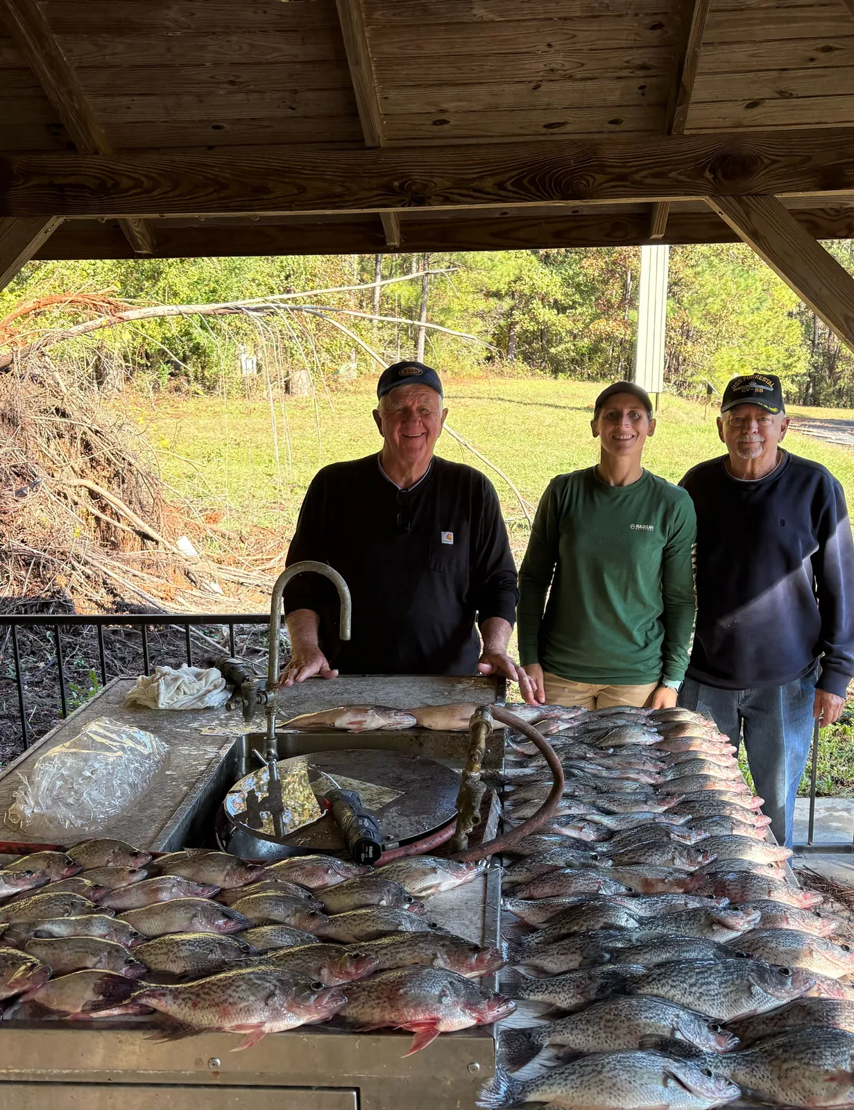2 big fish caught by 3 people in GA