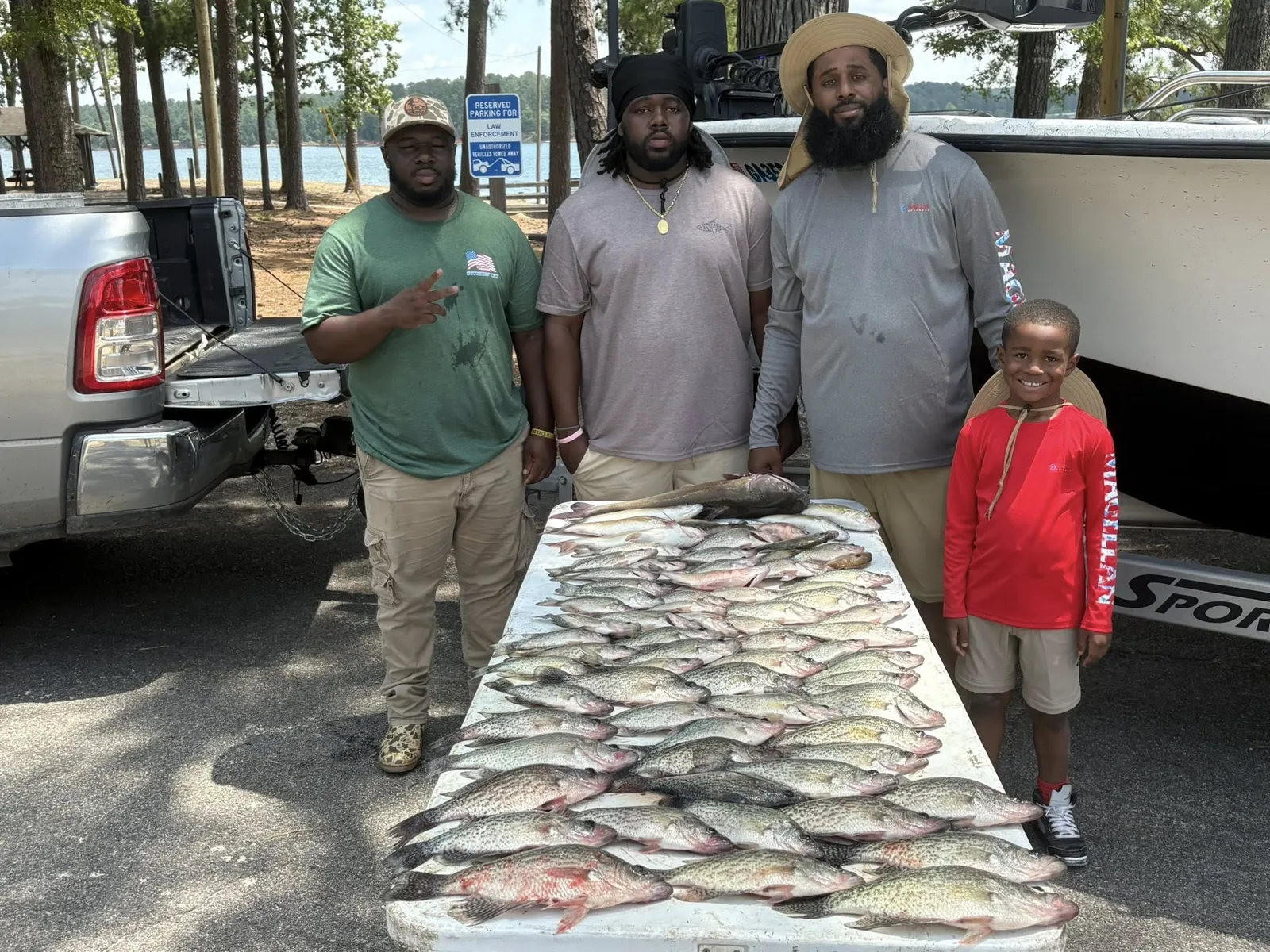 Three big fish caught while fishing in Thomson