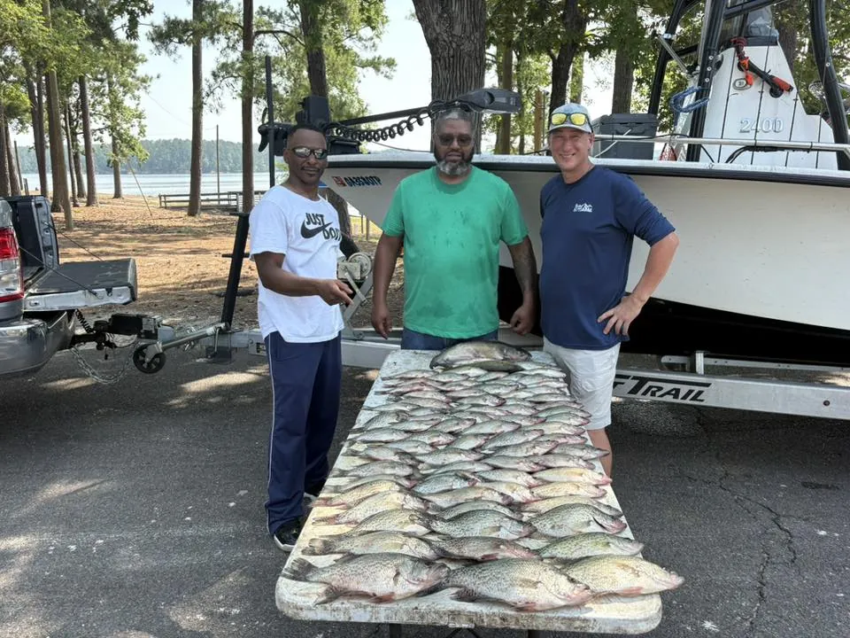 Three anglers fishing in Thomson