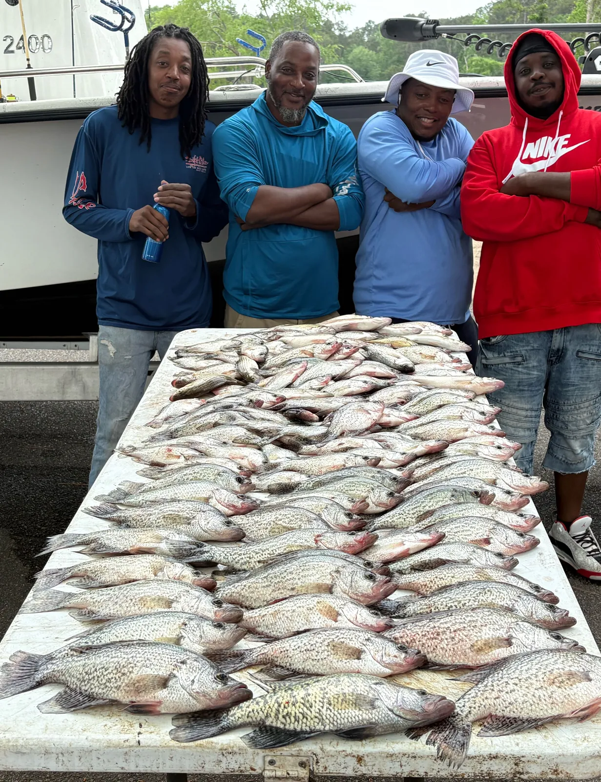 4 crappie fish caught in Georgia